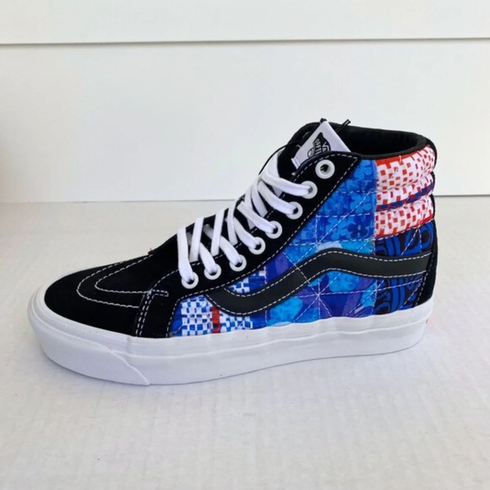 NEW Vans SpongeBob Sandy Liang Sk8-Hi 38 DX Shoes Patchwork 7 Women / 5.5 Men - Picture 3 of 16